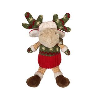 Pier 1 Imports Norman the Moose Stuffed Animal Plush NWT 12" Winter Holiday